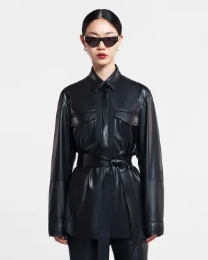 Artha - Okobor? Alt-Leather Shirt - Black Sport Flex Design plus-size choice