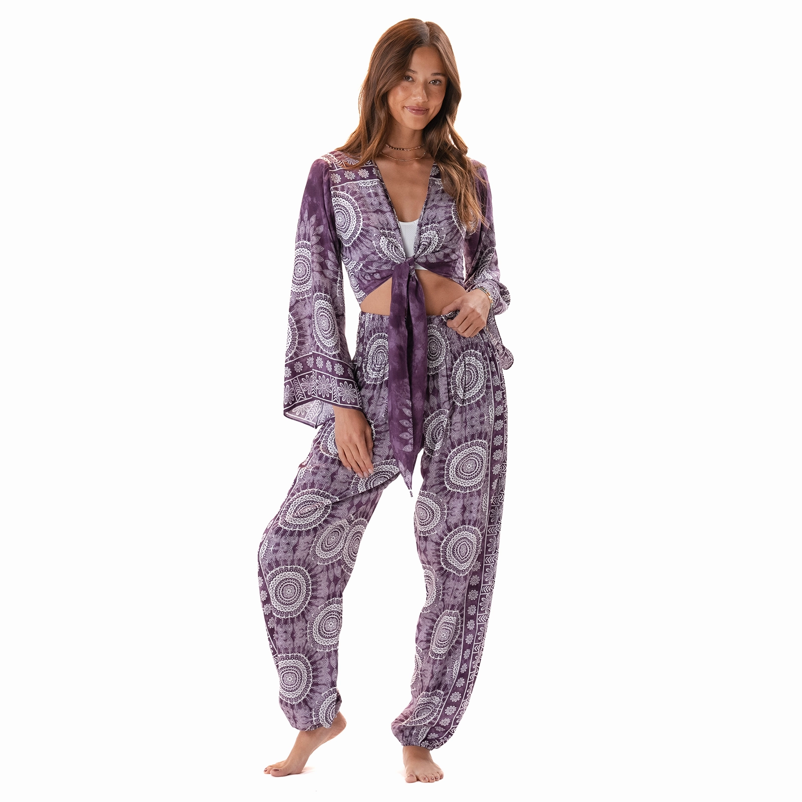 Stretch Support Fit Easy Comfort Madeira Daydreamer Top   Harem Pants Set
