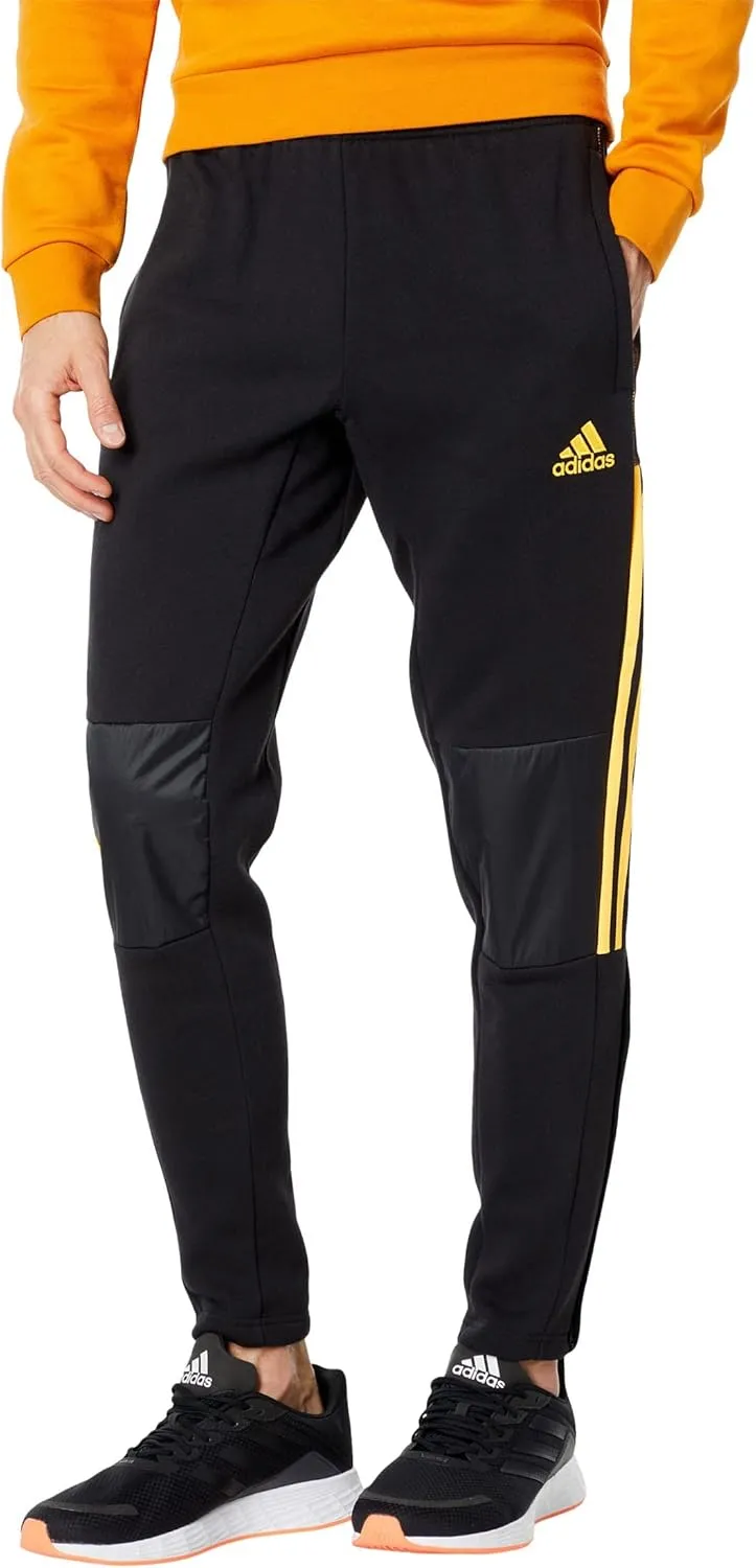 adidas Men's Aeroready Sereno Slim Tapered-Cut 3-stripes Pants