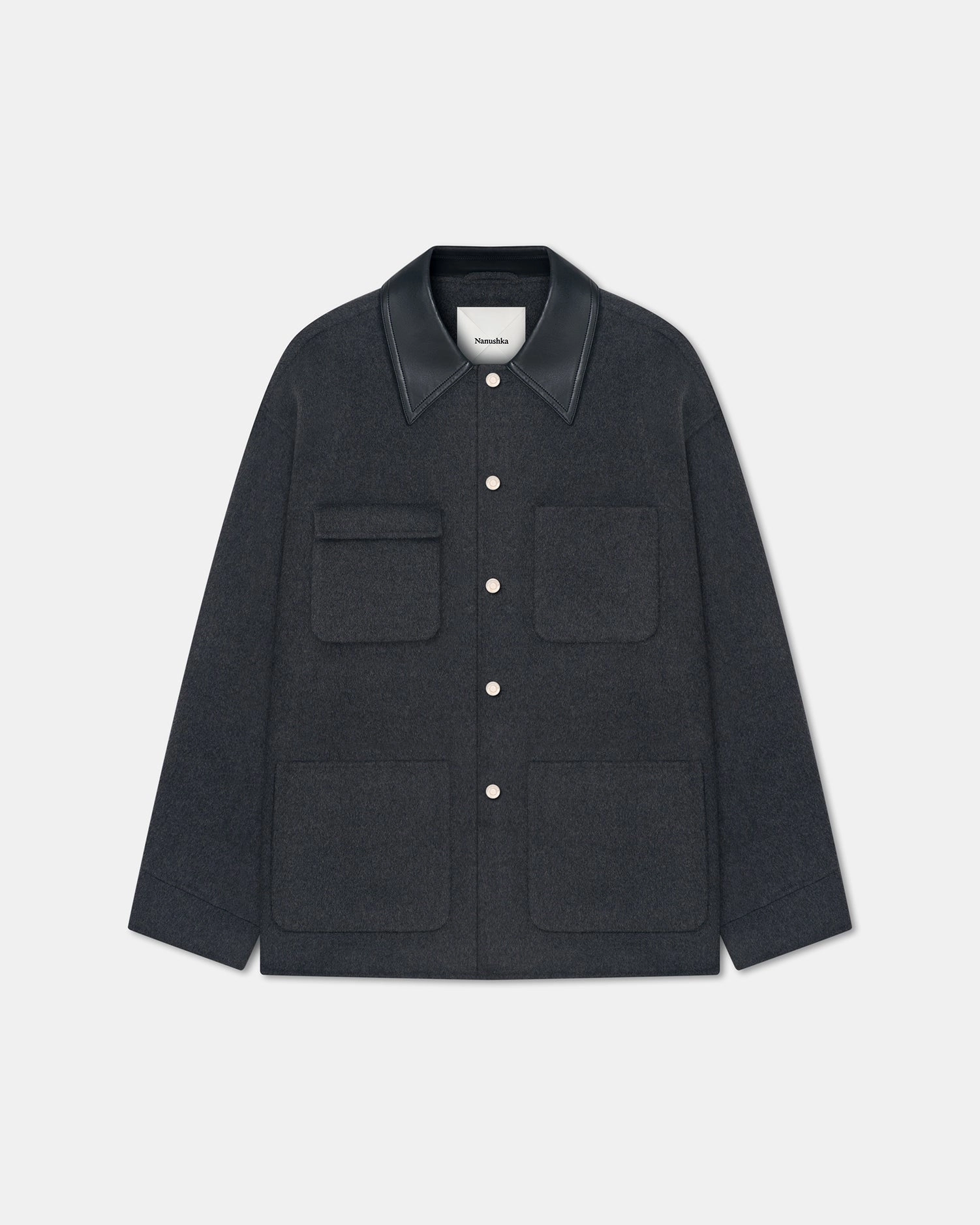 Camilo - Double Wool Jacket - Grey Melange highly recommended