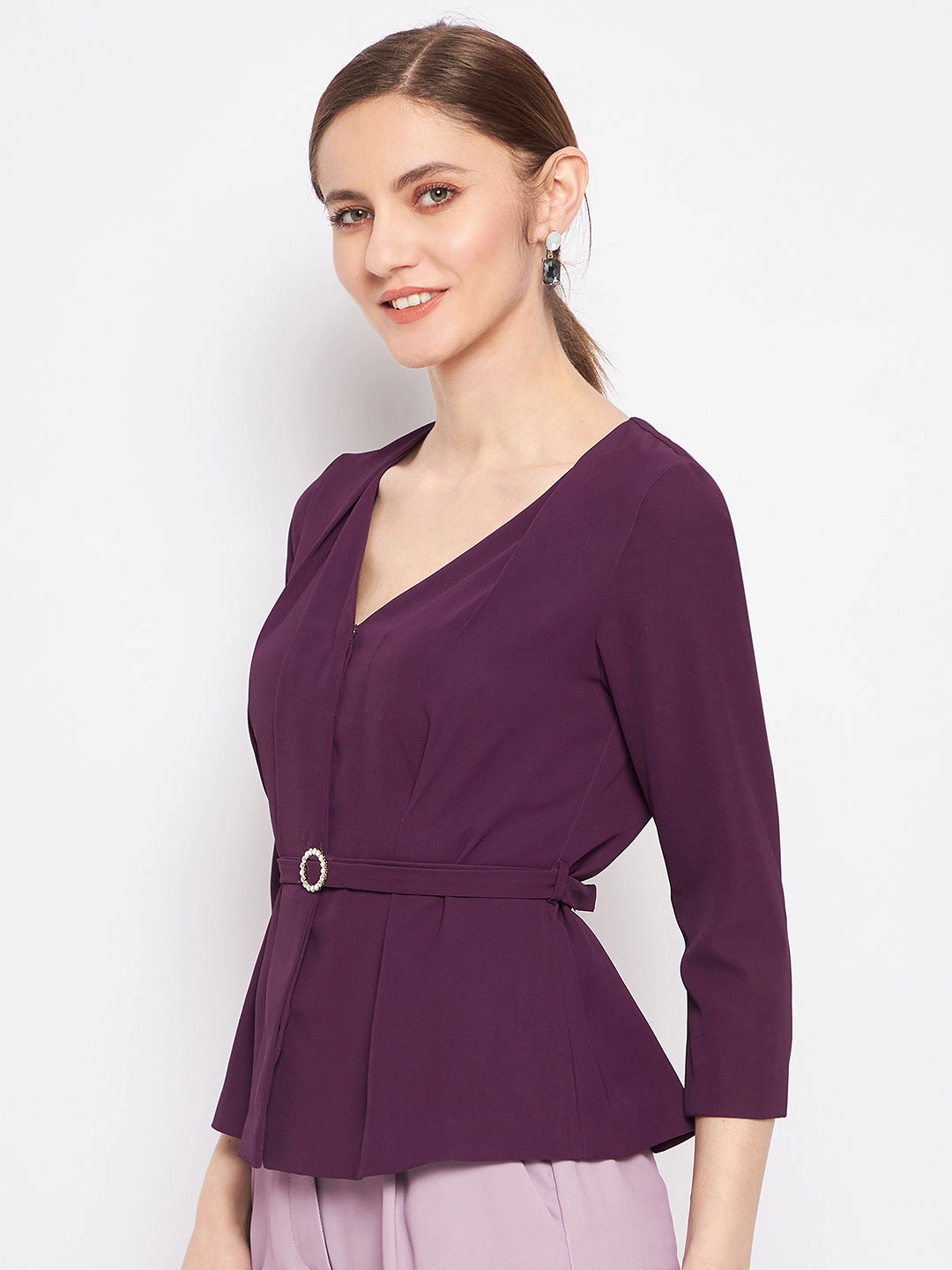 Modern Design Seamless Construction Design Madame Purple Top