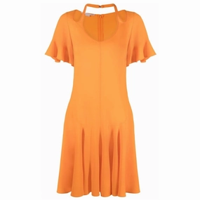 Daily Movement Mesh-Detail Mini Cut Out Dress