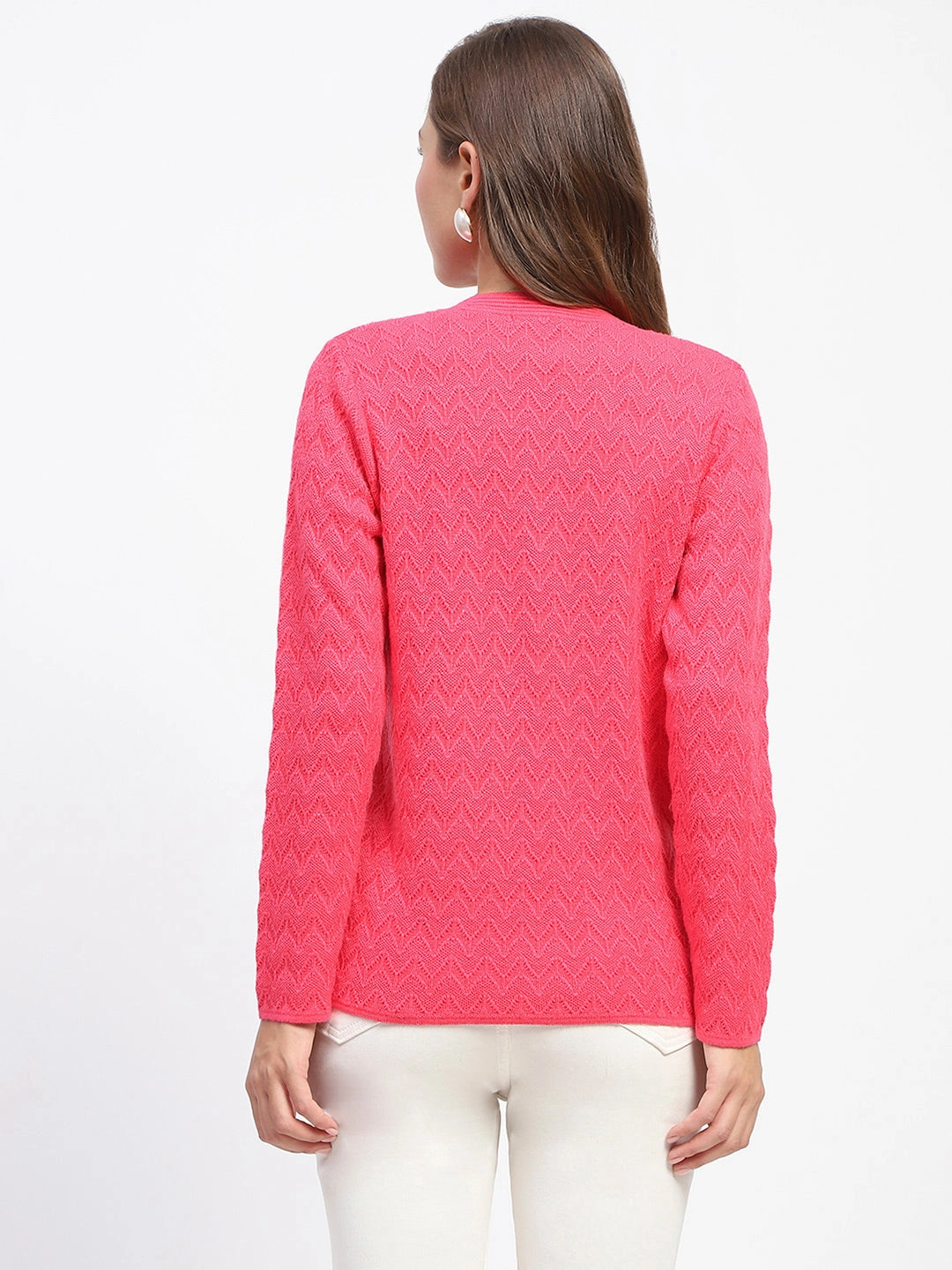WaterRepellent Coating ButtonFront Madame Coral V Neck Cardigan