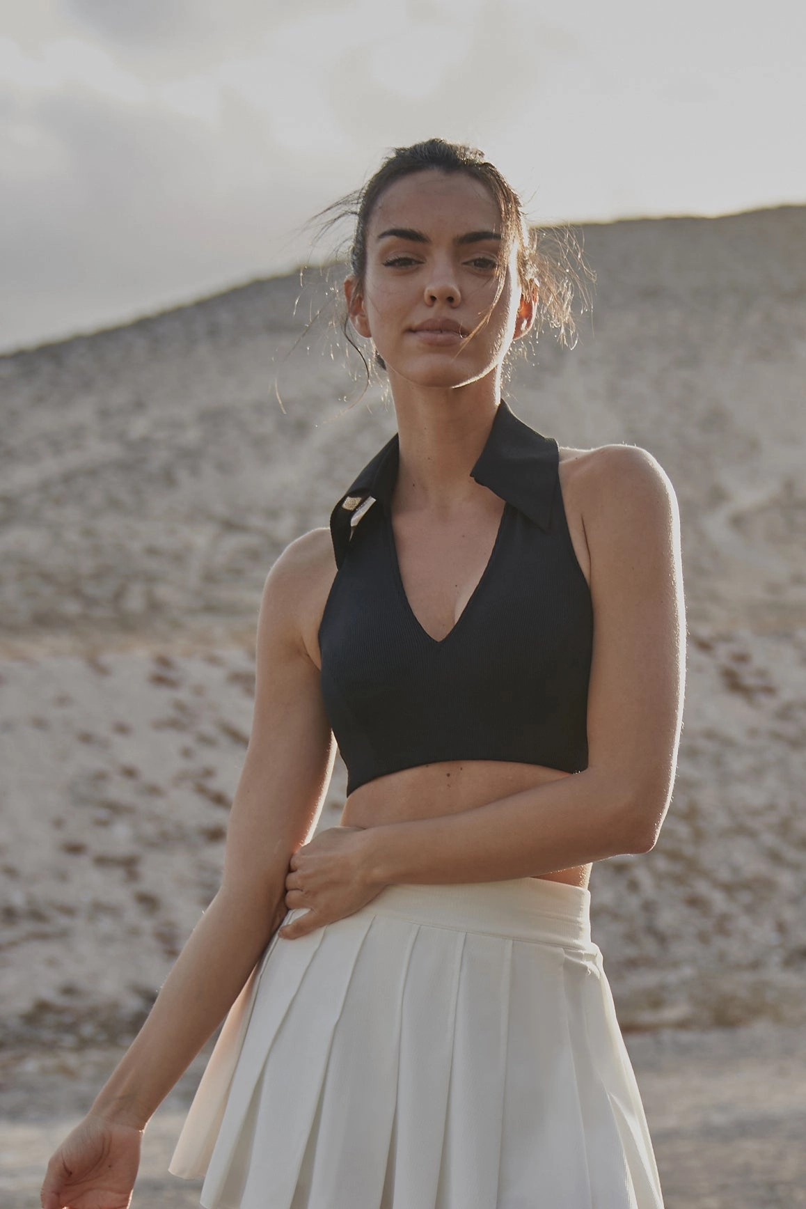 Lace Sleeveless Polo Bra