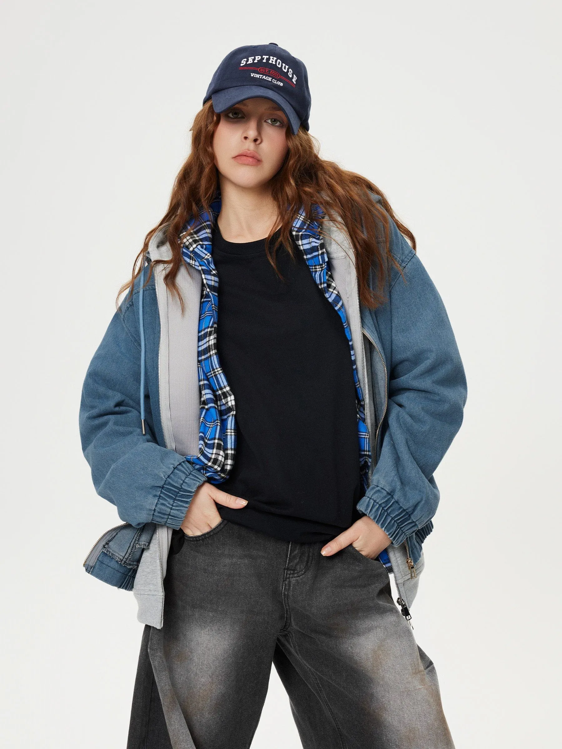 Aelfric Eden Denim Zip Up Hoodie