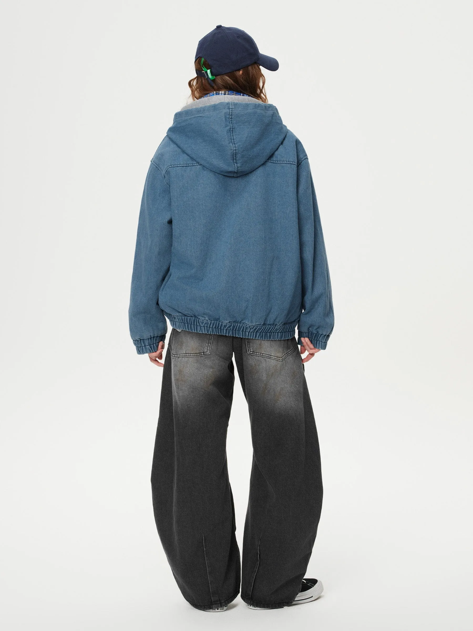 Aelfric Eden Denim Zip Up Hoodie