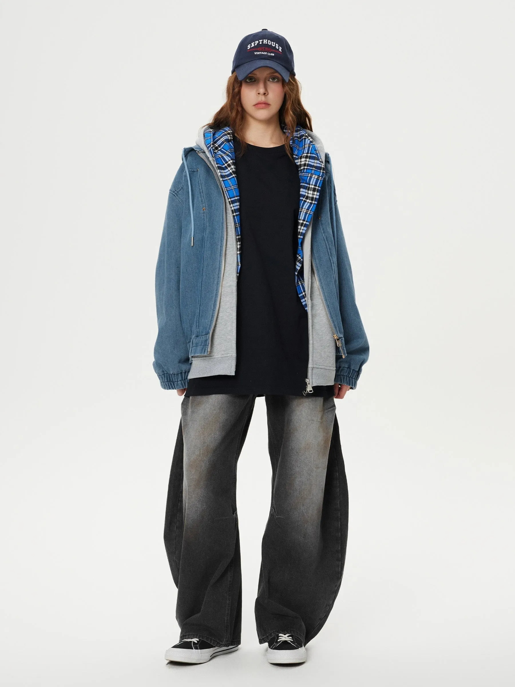 Aelfric Eden Denim Zip Up Hoodie