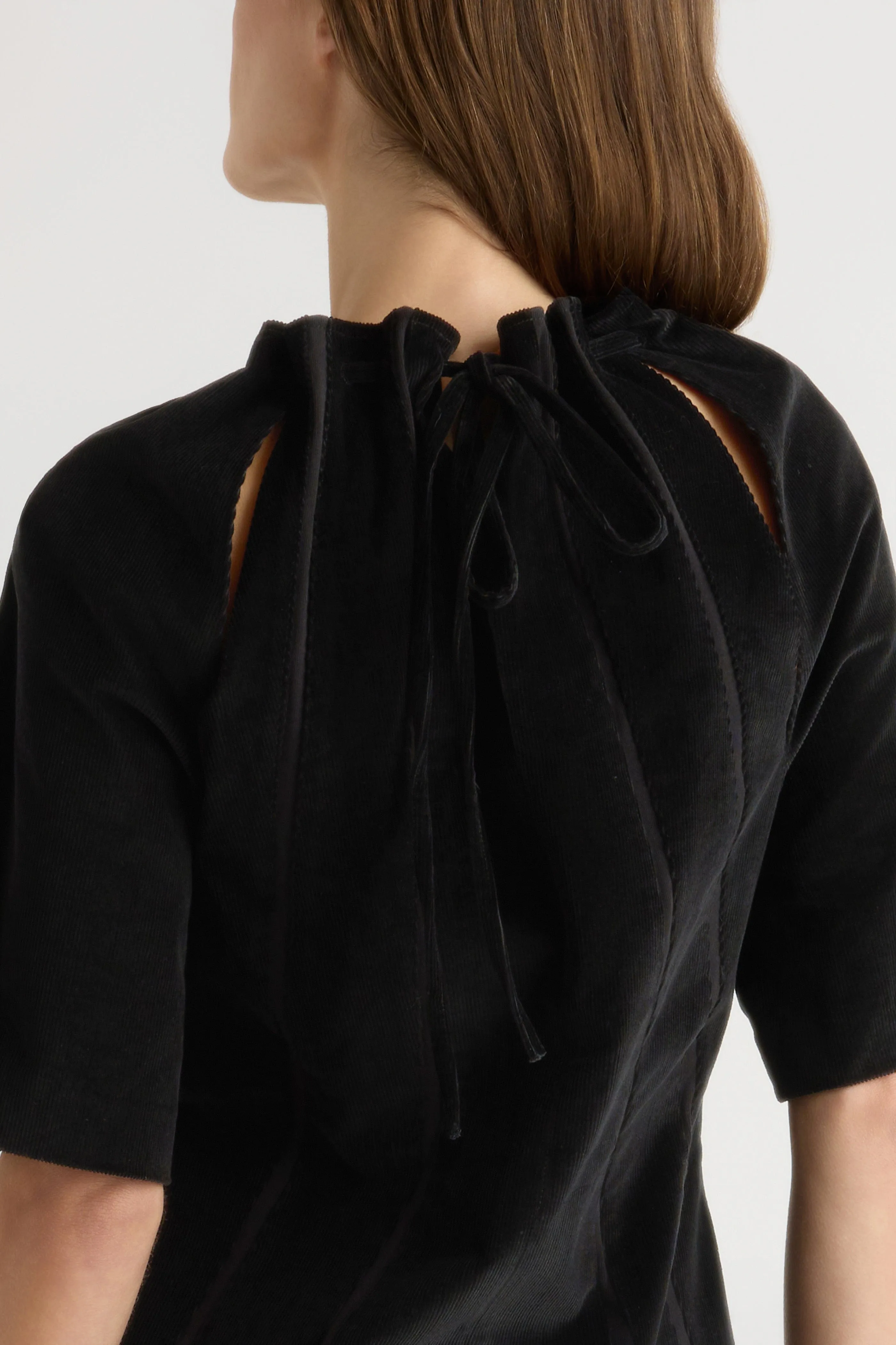 Active Outfit Smart Layering Aika Back-Tie Corduroy Mini Dress