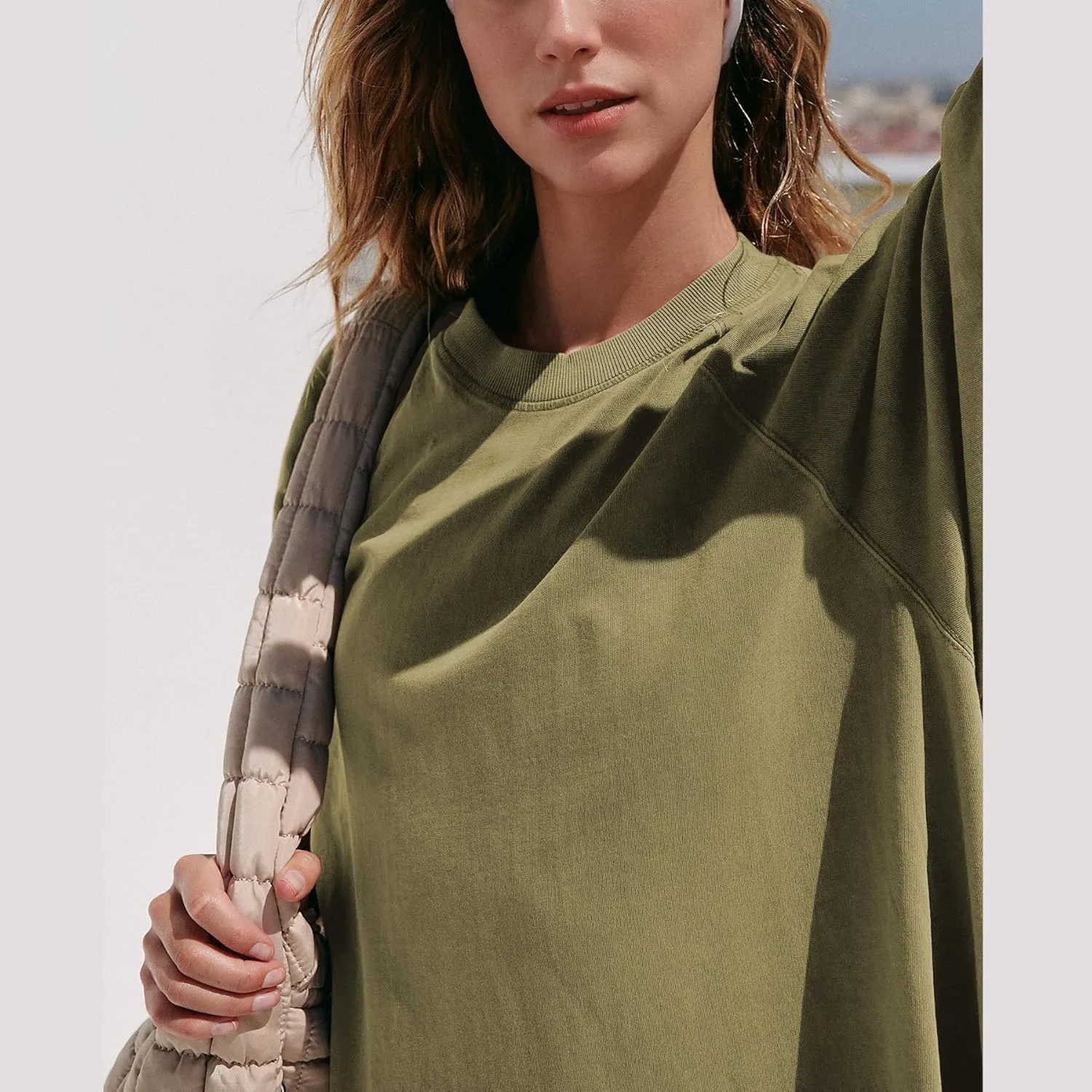 Ainangua Oversized Tshirts for Women Short Sleeve Shirt Tops Crewneck Basic Tees Summer Casual Blouses Trendy Outfits