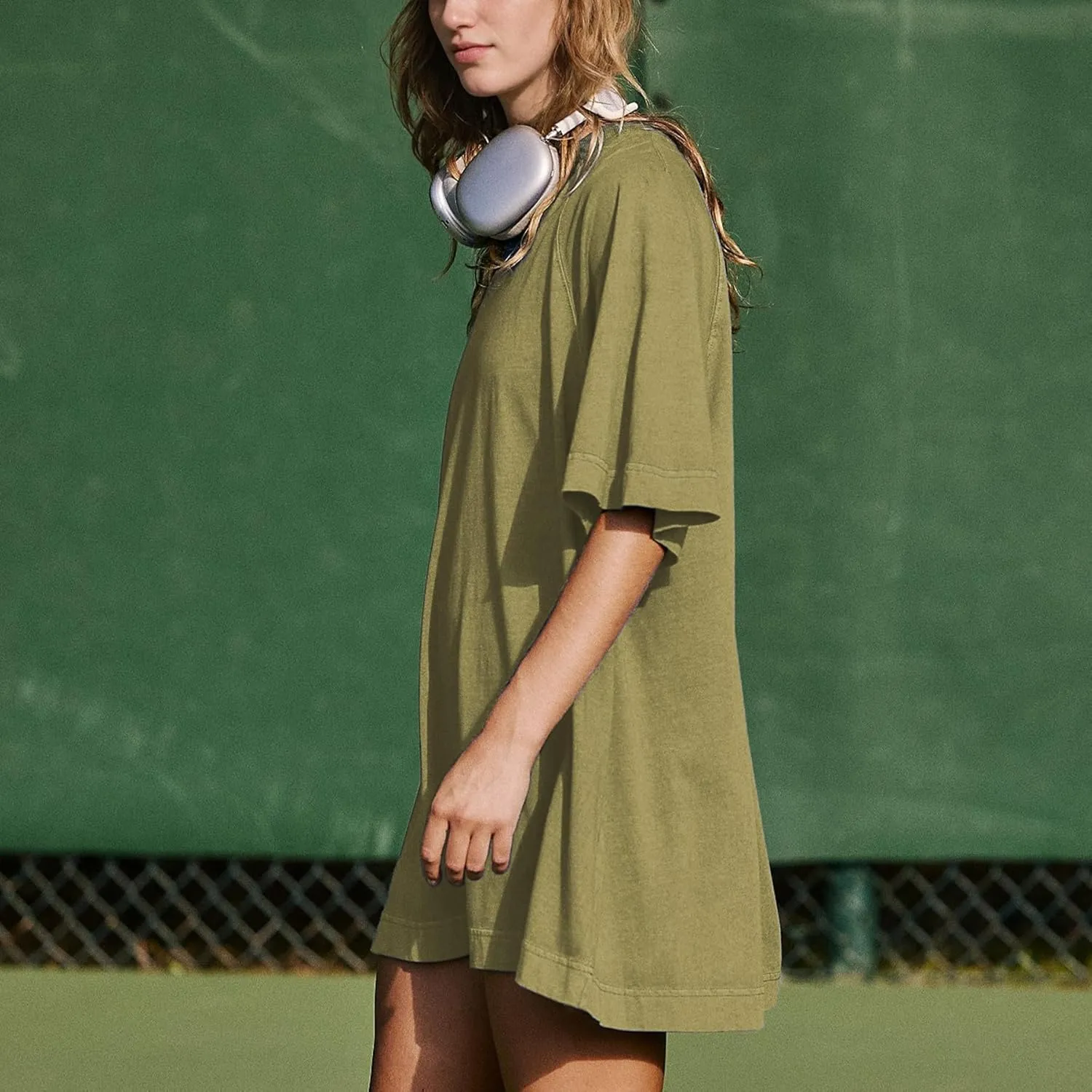 Ainangua Oversized Tshirts for Women Short Sleeve Shirt Tops Crewneck Basic Tees Summer Casual Blouses Trendy Outfits