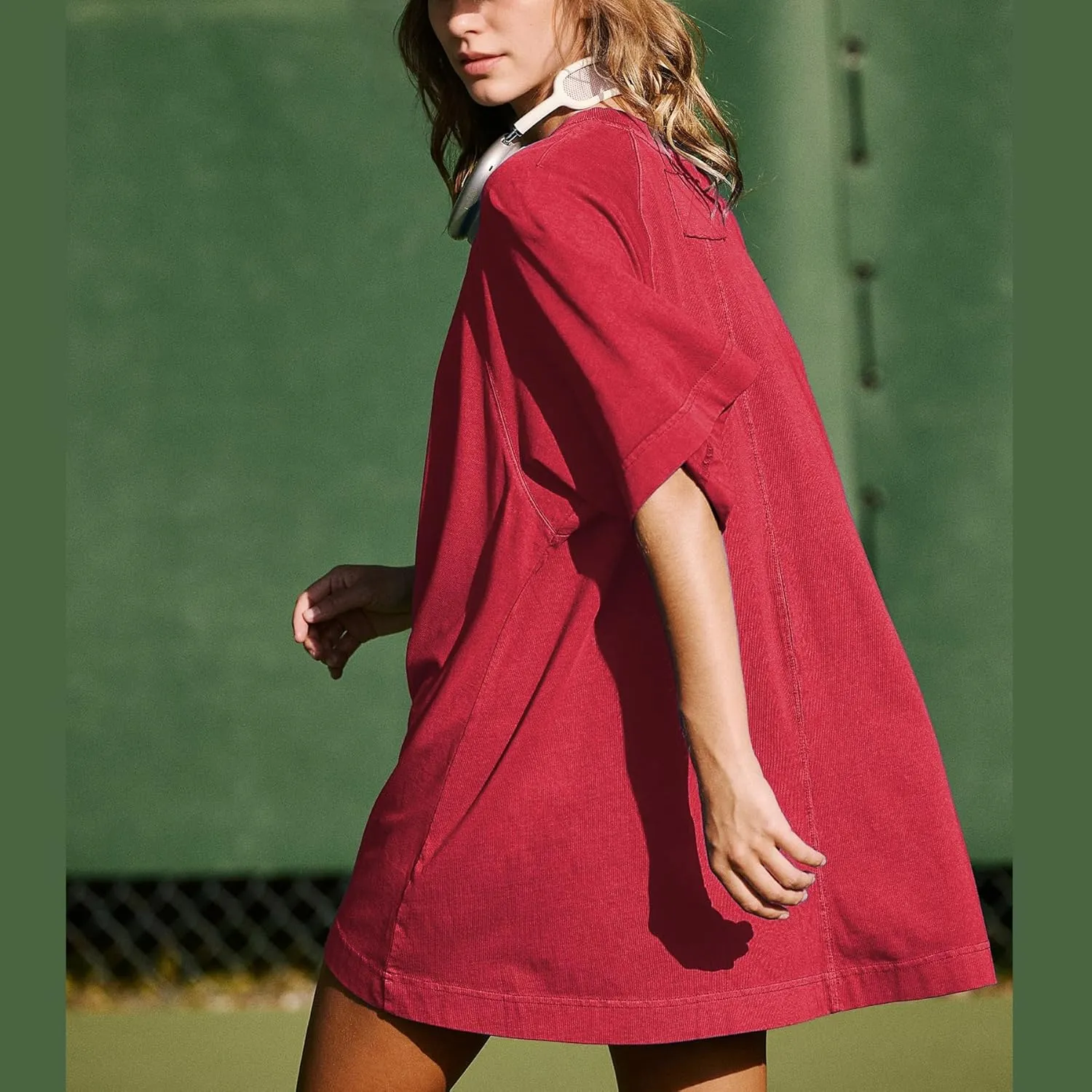 Ainangua Oversized Tshirts for Women Short Sleeve Shirt Tops Crewneck Basic Tees Summer Casual Blouses Trendy Outfits