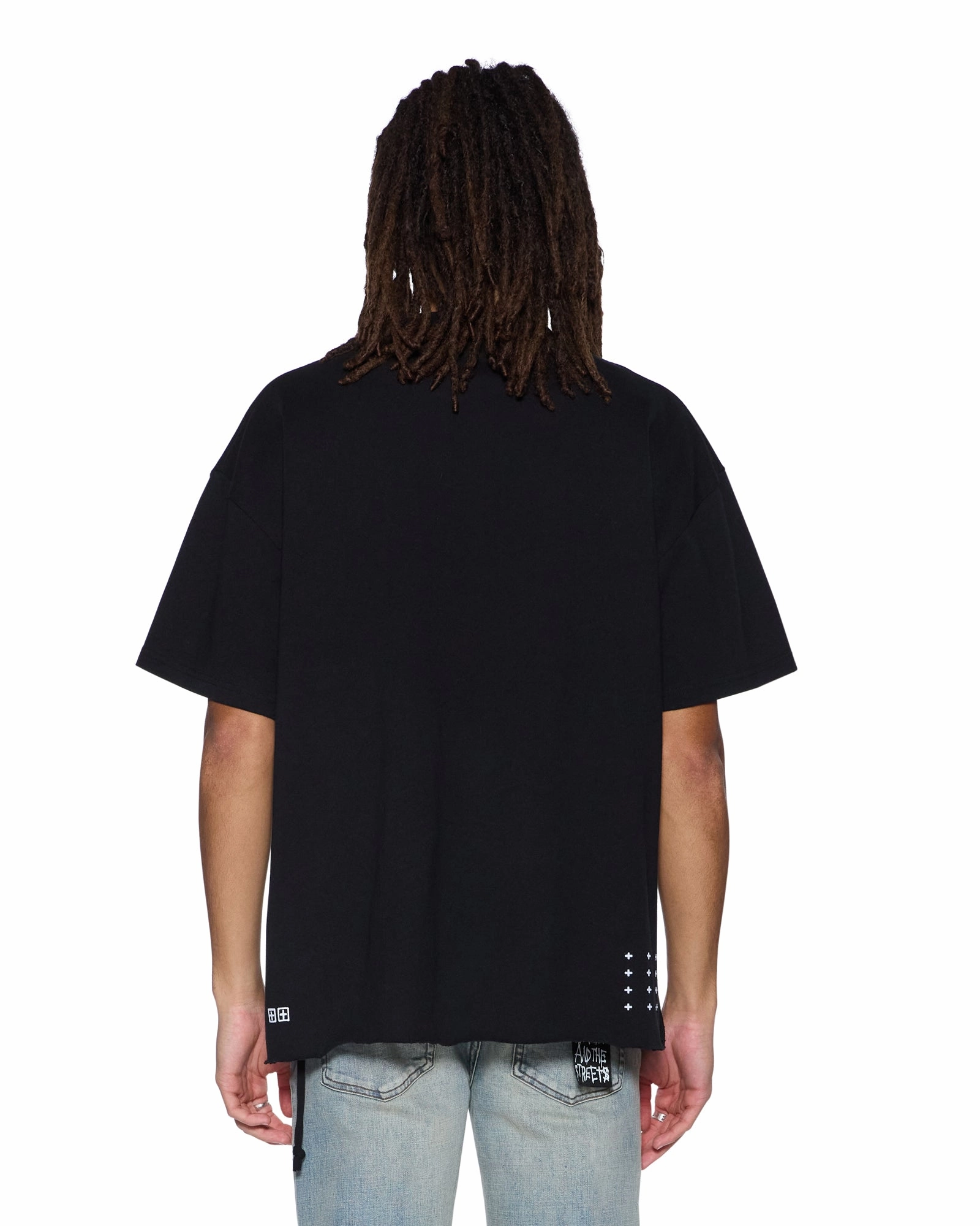 Perfect Style PLATED EKCESS SS TEE JET BLACK