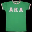 AKA Satin Letter Ringer Tee