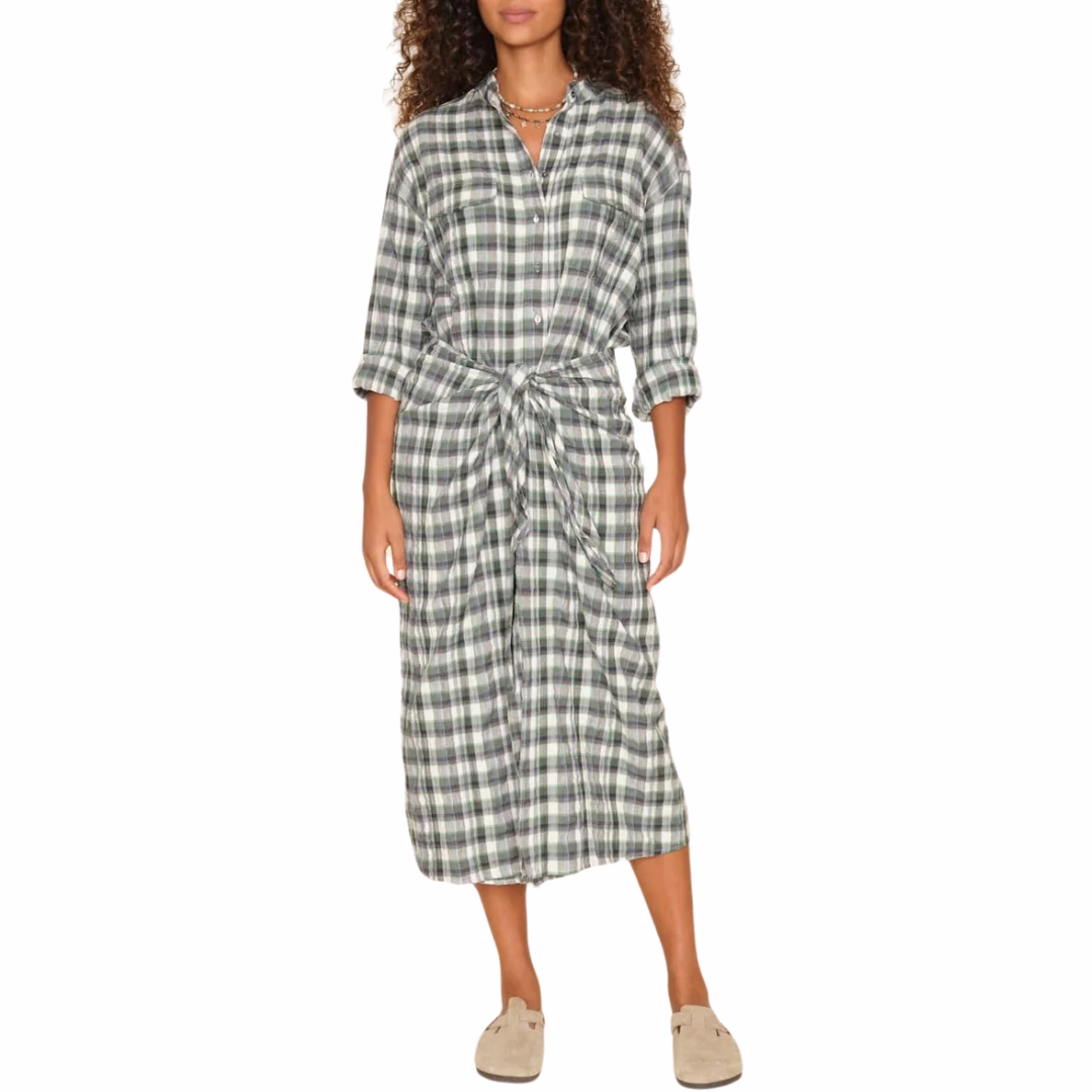 Rose Flush Alanis Plaid Dress
