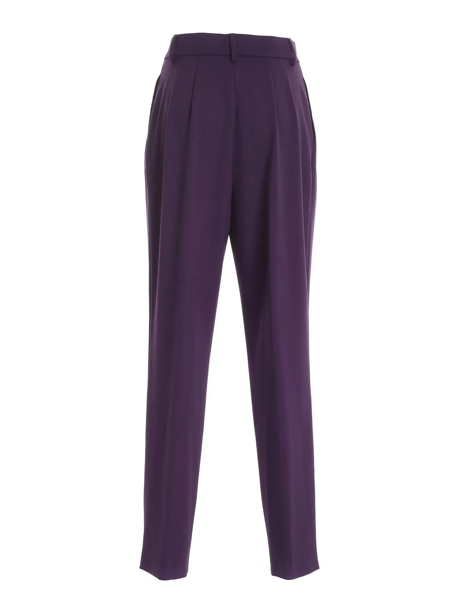 Alberta Ferretti High Waisted Straight Pants