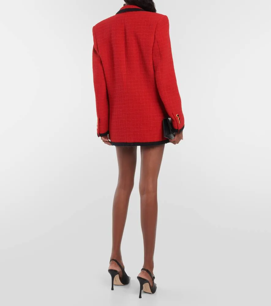 Alessandra Rich Wool-blend boucl√É¬© jacket