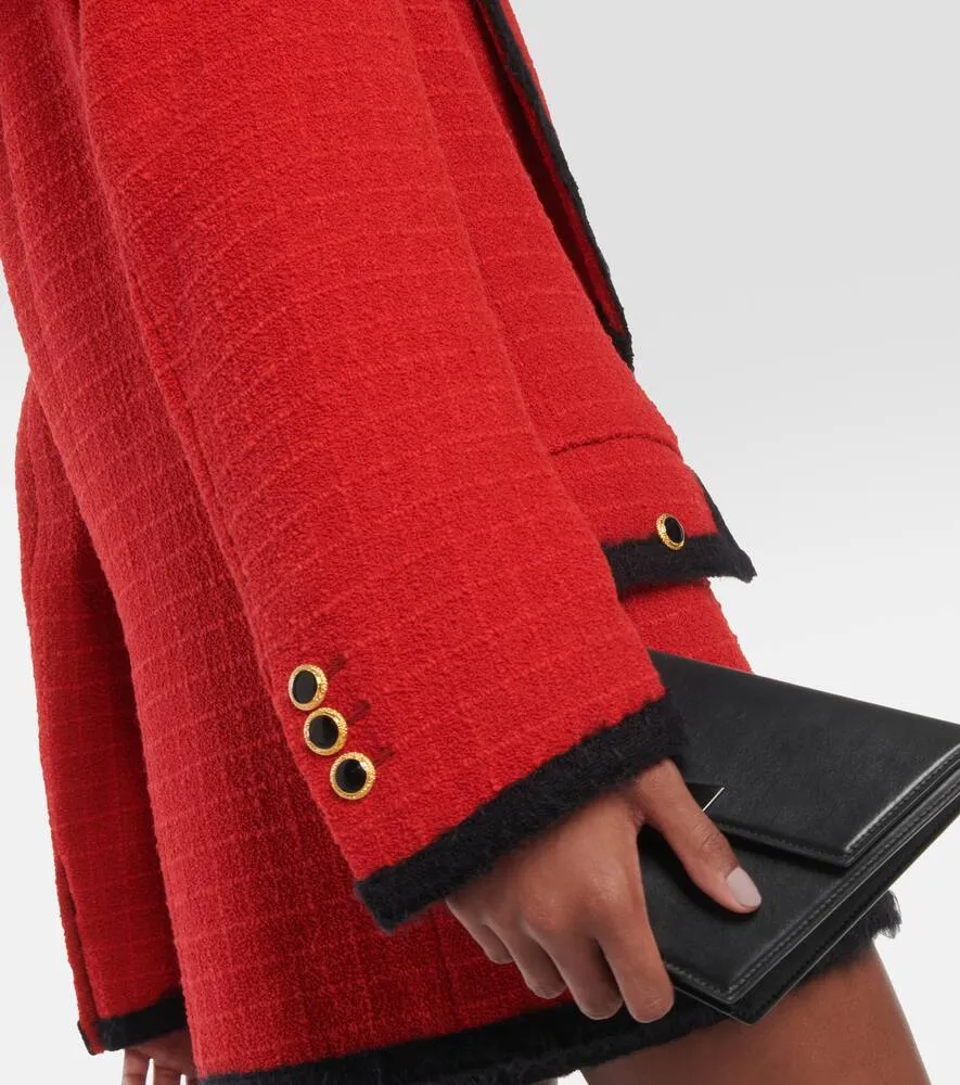 Alessandra Rich Wool-blend boucl√É¬© jacket