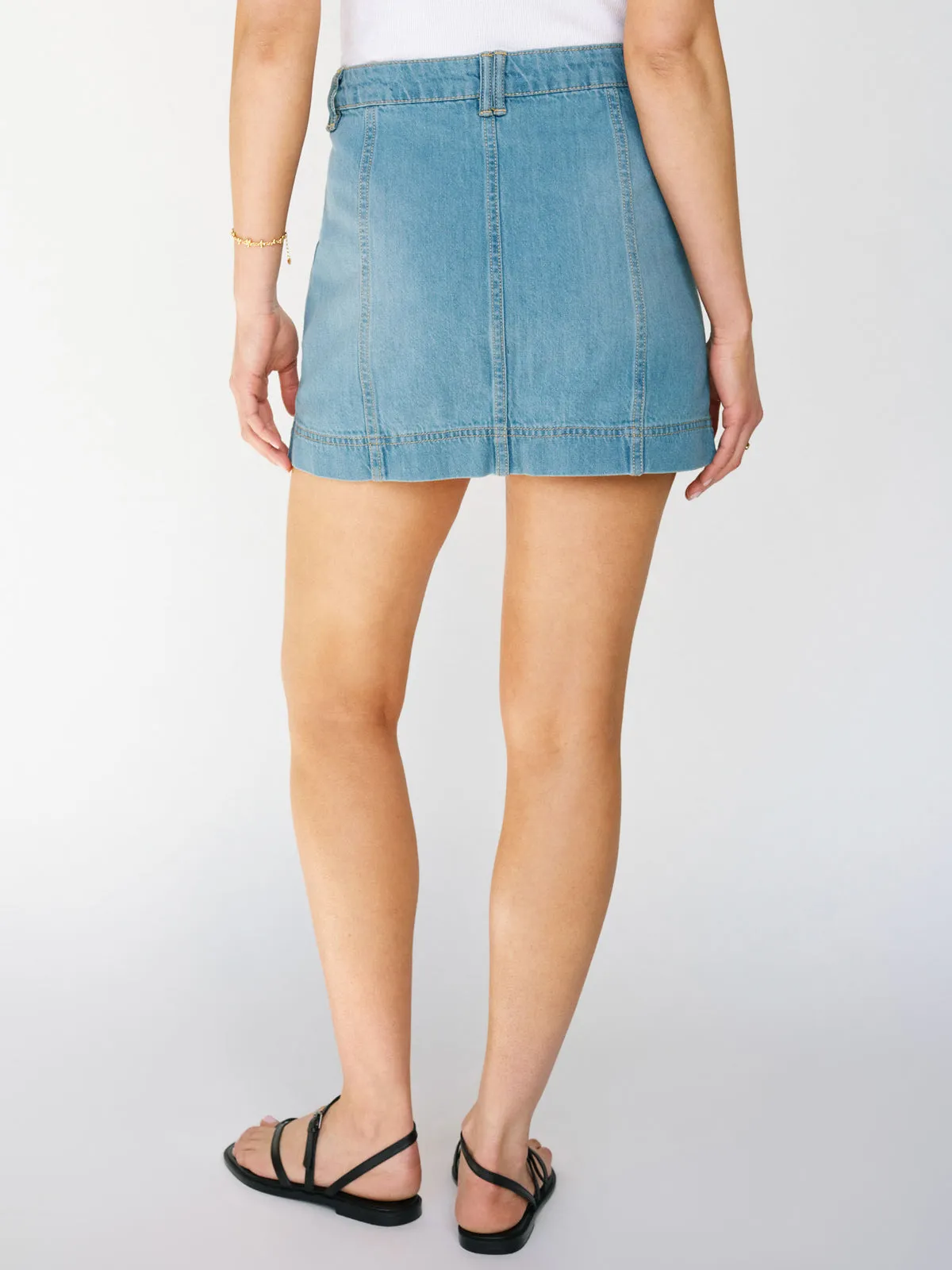 All Buttoned Up Denim Skirt Dream Team Relaxed Wearable
