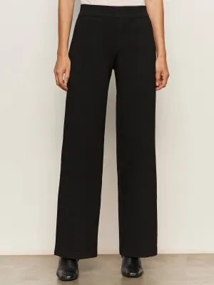 Runway Wide Leg Legging Black Easy Care Fabric