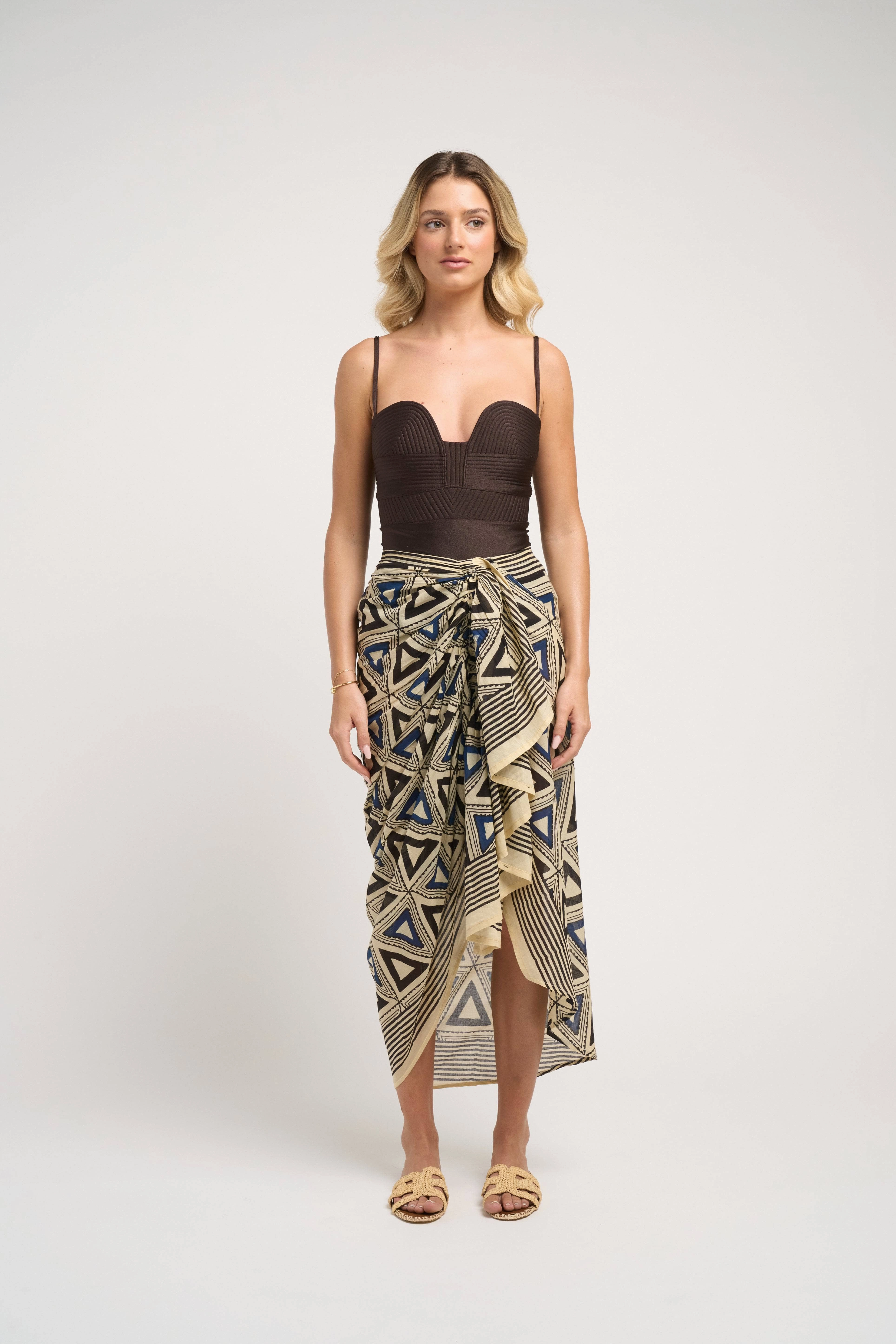Allegra Pareo Skirt Smooth Feel Elasticized Cuff