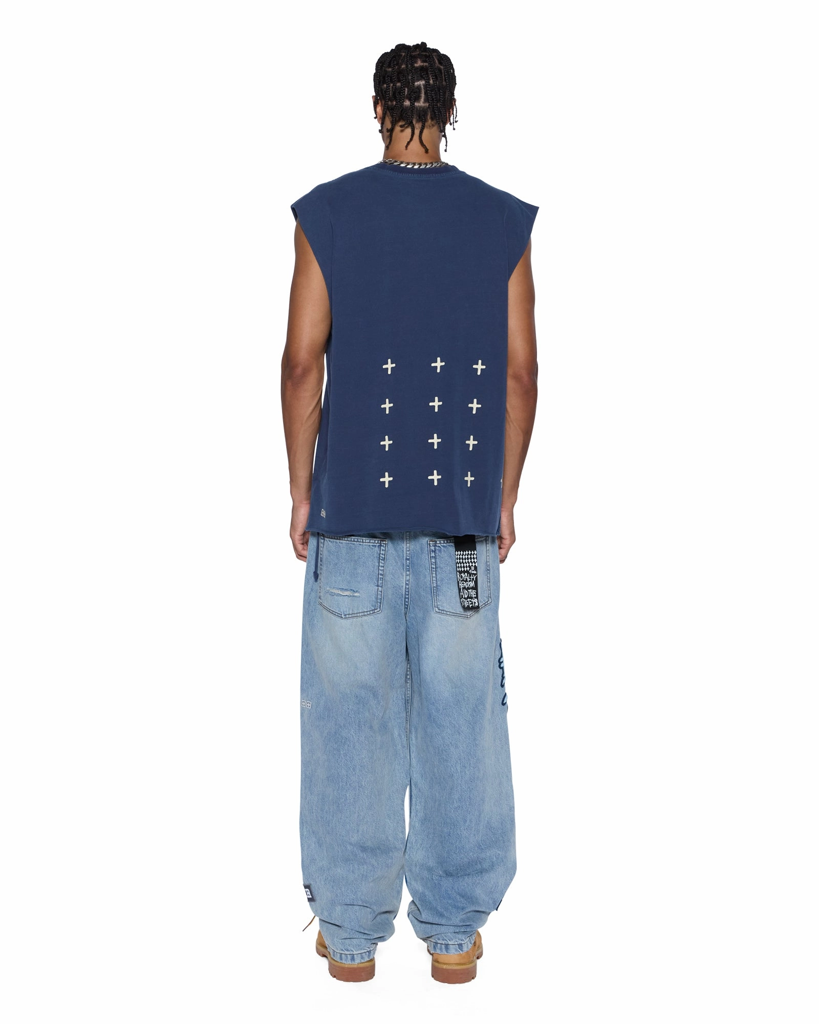 ALL DAY BIGGIE CUT OFF TEE DEEP Sport Flex Fit