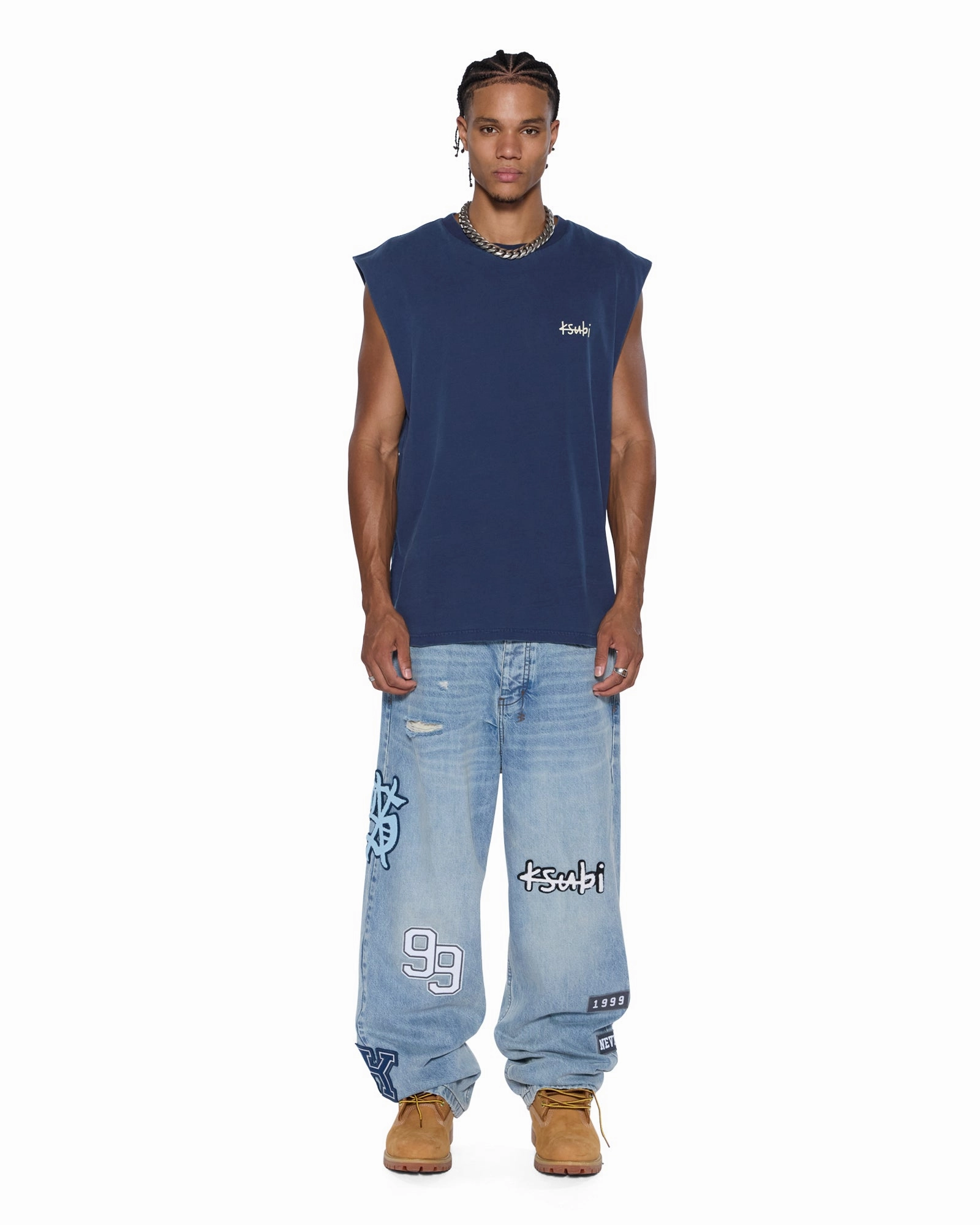 ALL DAY BIGGIE CUT OFF TEE DEEP Cozy Waist