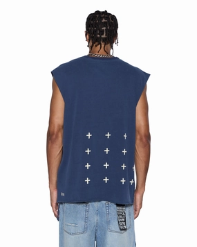Casual Essentials Wear hypoallergenic material ALL DAY BIGGIE CUT OFF TEE DEEP