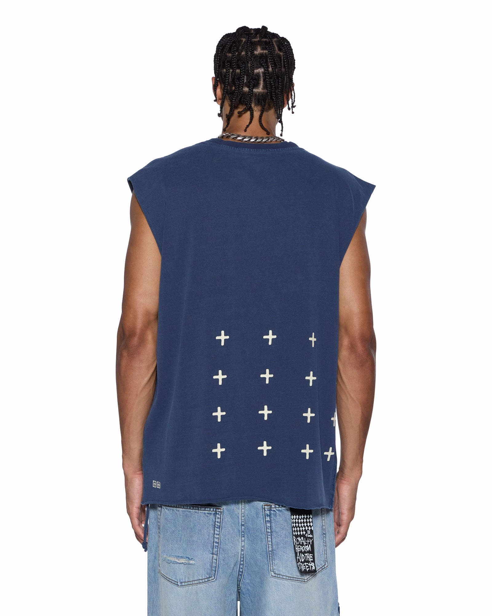 Casual Essentials Wear hypoallergenic material ALL DAY BIGGIE CUT OFF TEE DEEP