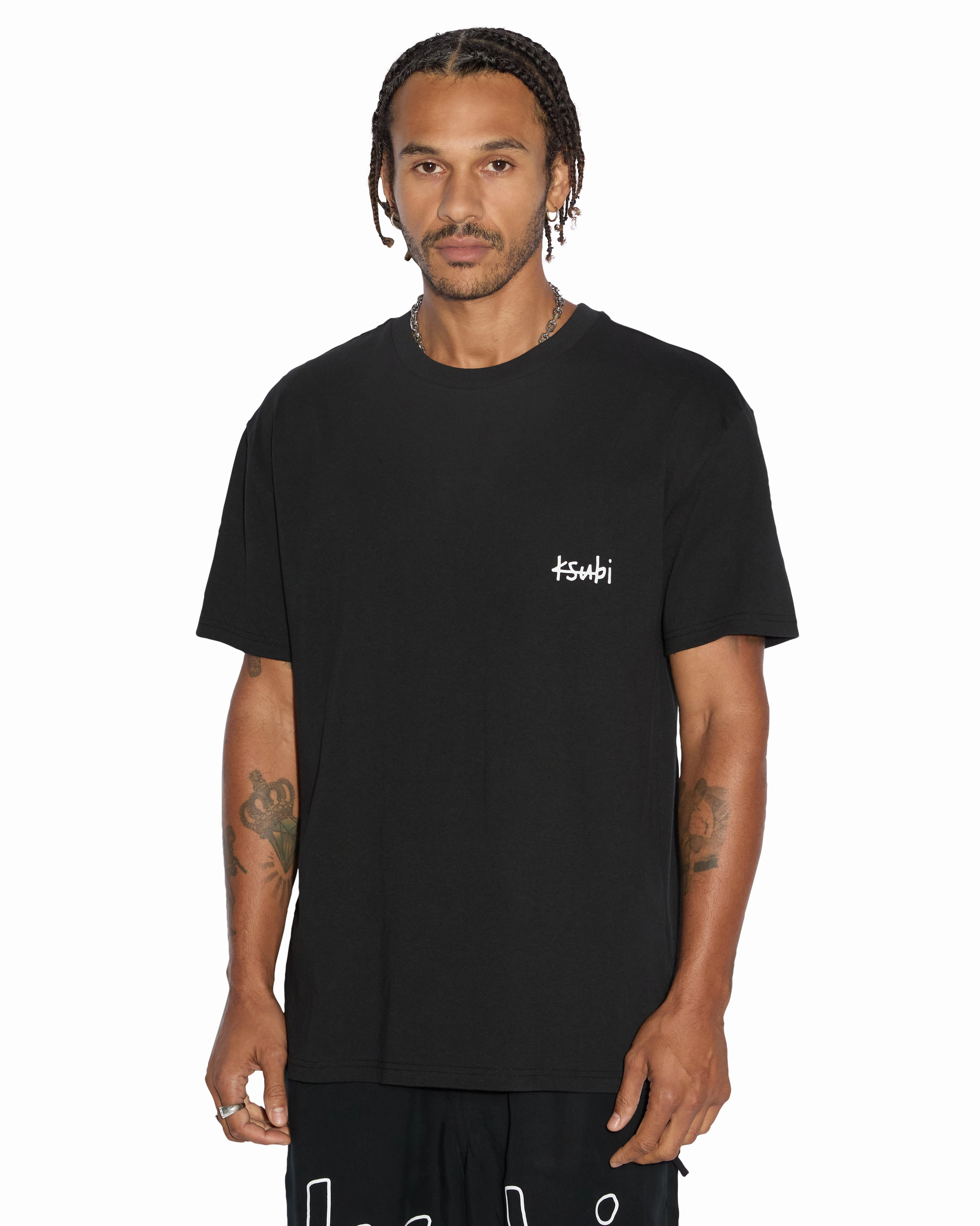 Skin Friendly Lining ALL DAY BIGGIE SS TEE JET BLACK