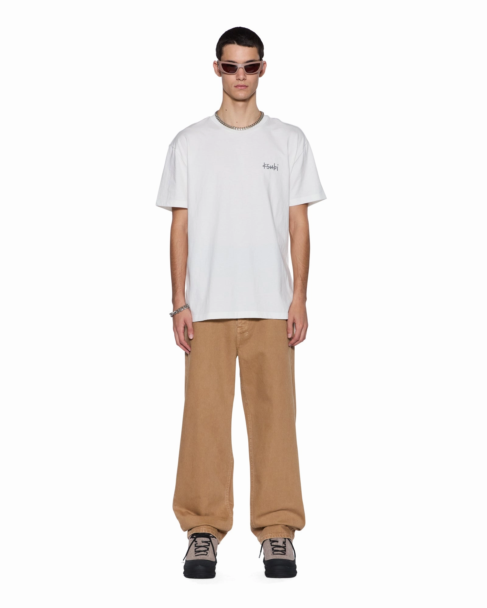 ALL DAY BIGGIE SS TEE VINTAGE WHITE Trendy Layering Relax Trend