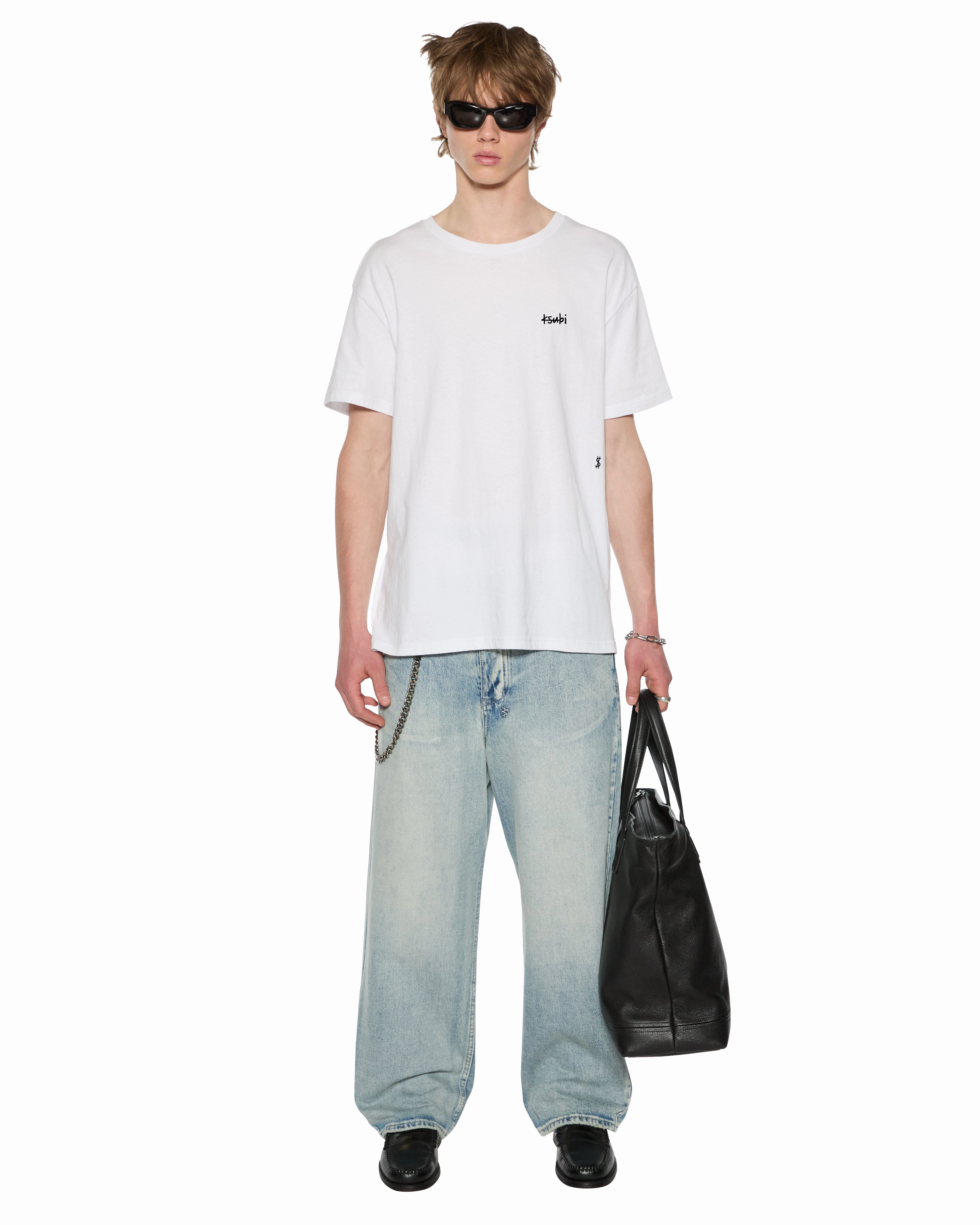 Hiking durability Ultra Soft Finish ALL DAY BIGGIE SS TEE WHITE