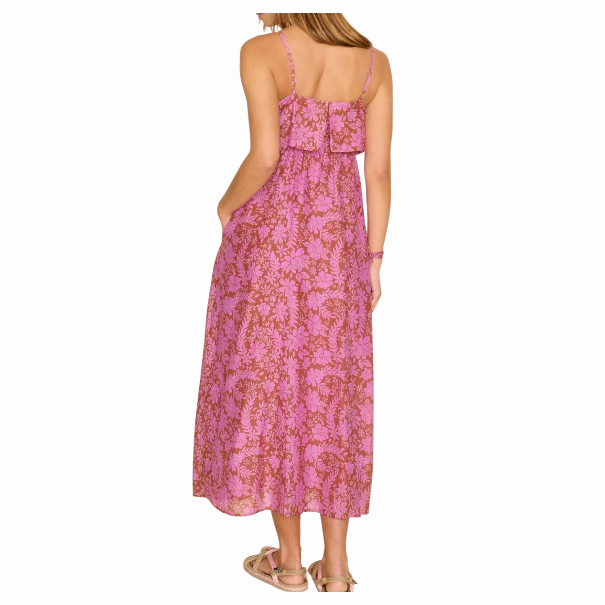 Skyla Maxi Dress Fall Tone Pearl-Detail