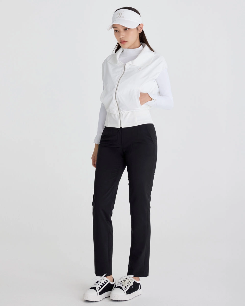 Abrasion Proof Reinforcements Fashion-Forward Back band straight fit pants - Black