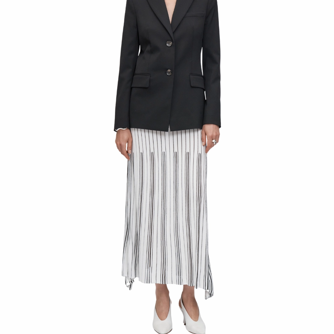 Classic Fit Variegated Pleat Skirt
