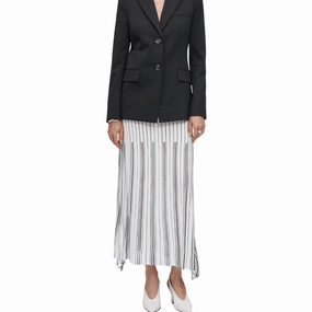 Classic Fit Variegated Pleat Skirt