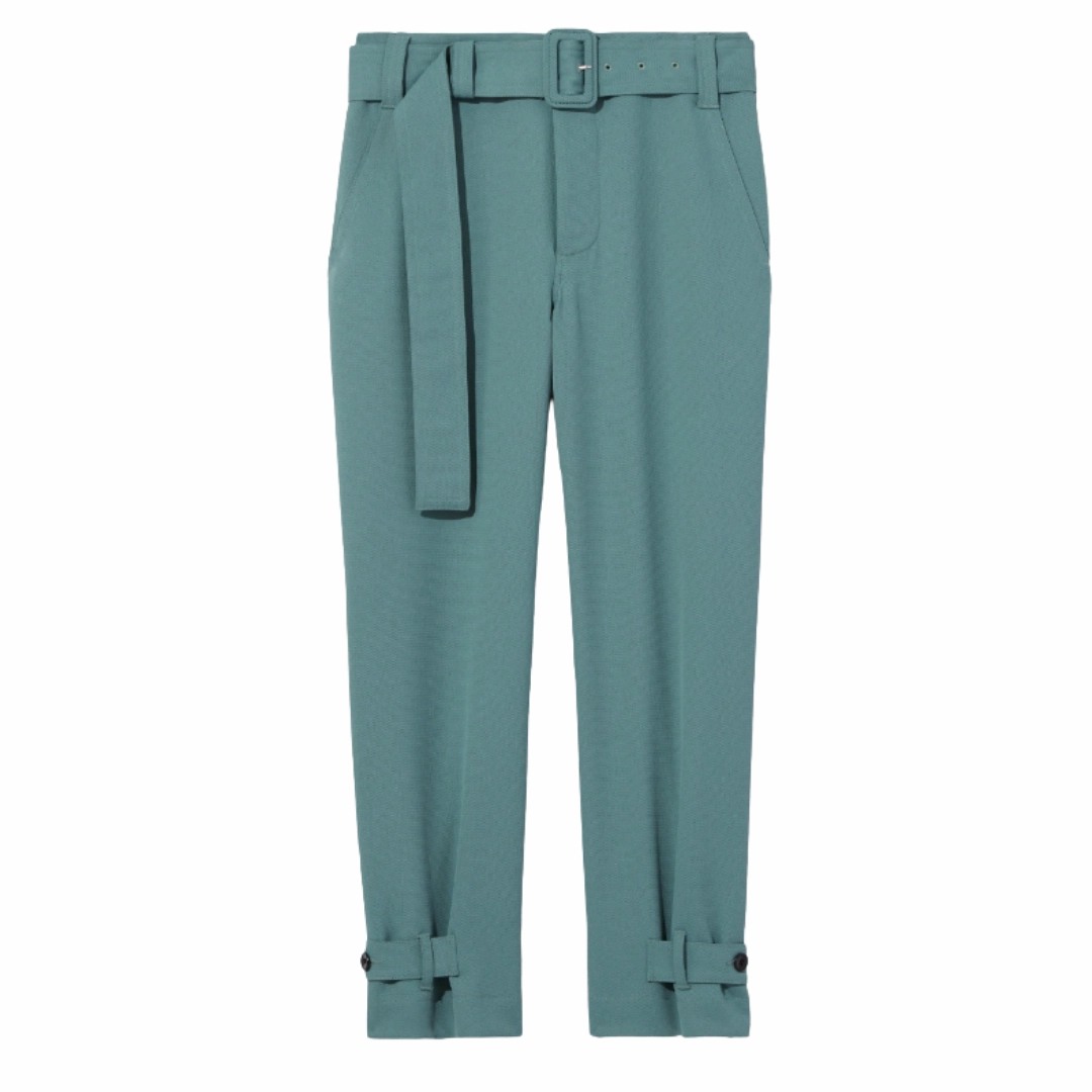 ripstop fabric Belted Rumple Pique Pant