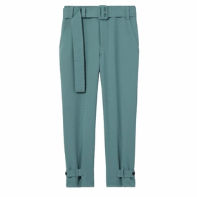 ripstop fabric Belted Rumple Pique Pant
