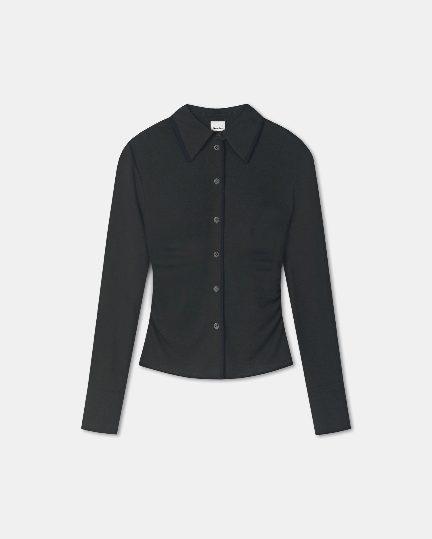 Idana - Mesh Jersey Shirt - Antracite/Black HypoallergenicFabric FadeResistant Treatment