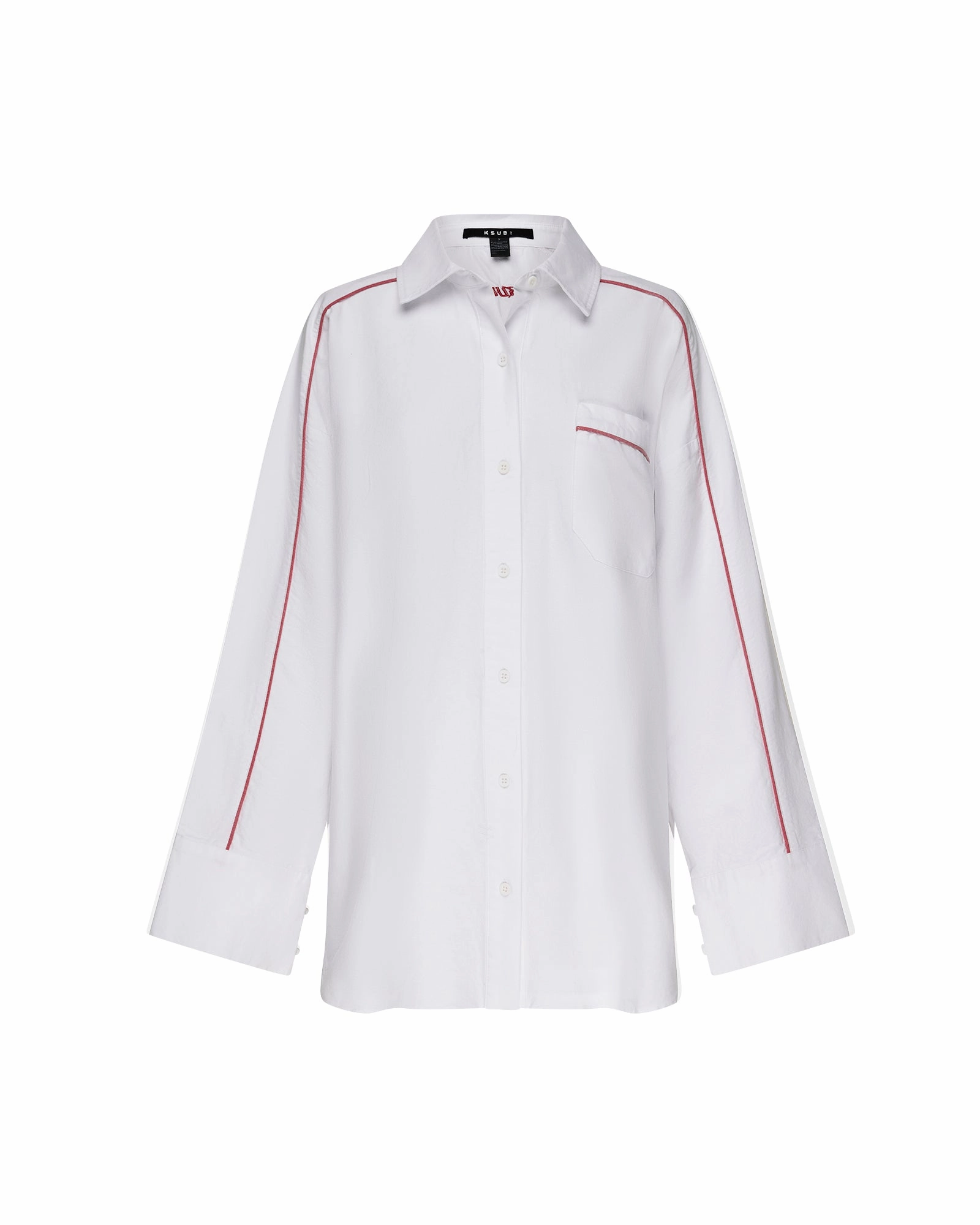 Ultra Soft Handfeel BreathableMeshInsert STINGER ASTRA LS SHIRT WHITE/RED