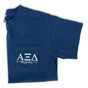 Alpha Xi Delta Mom Shirt - Navy