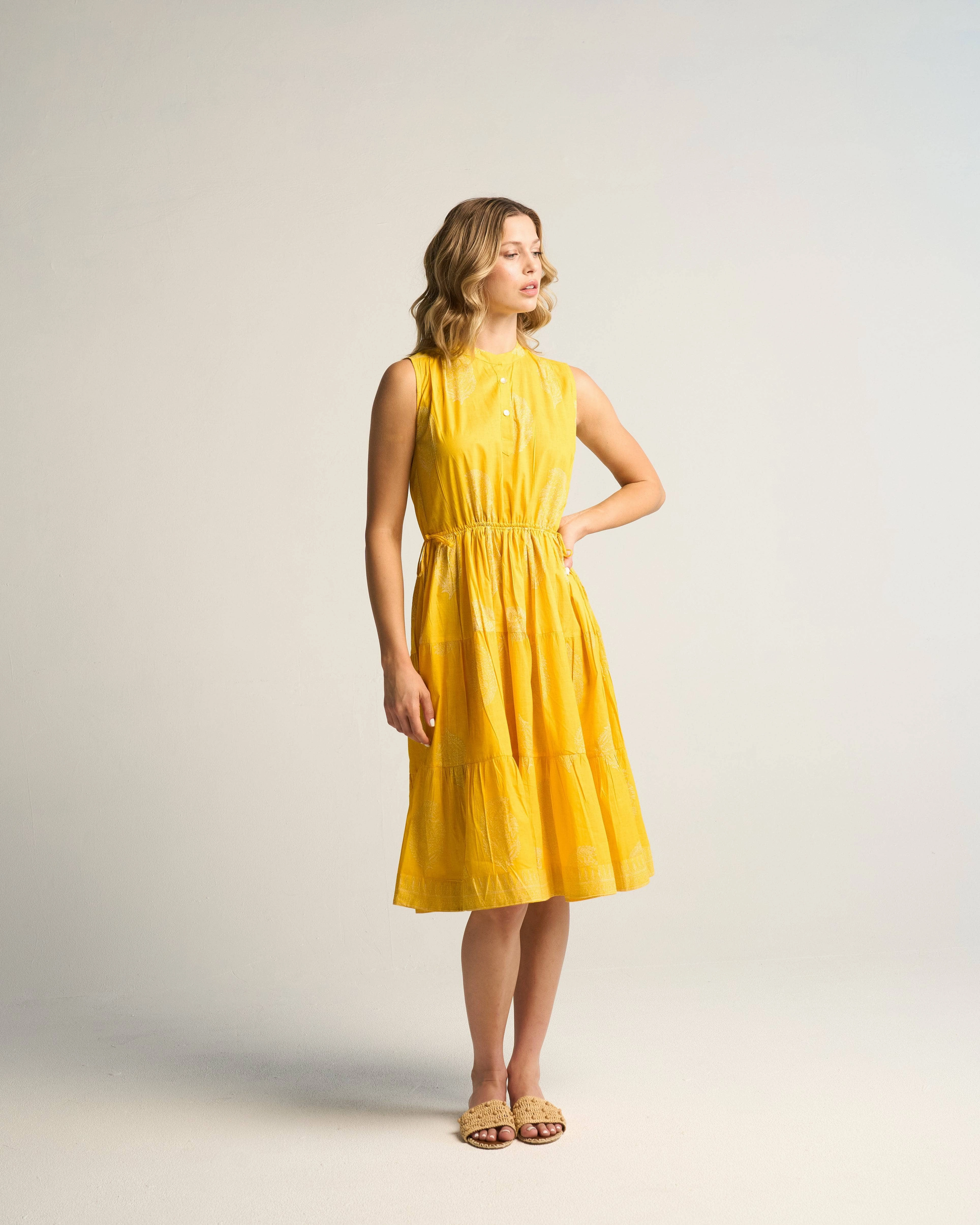 Flared-Hem Aluna Dress