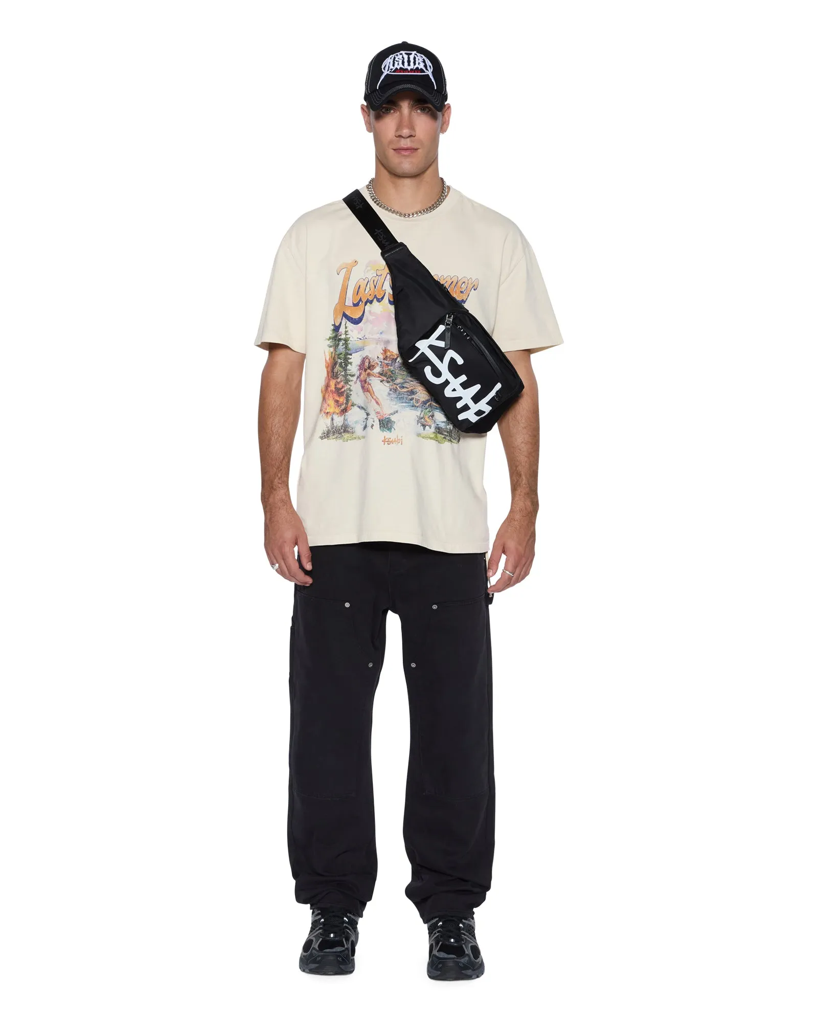 Relaxed Waist Fit OPERATOR PANT JASPER BLACK