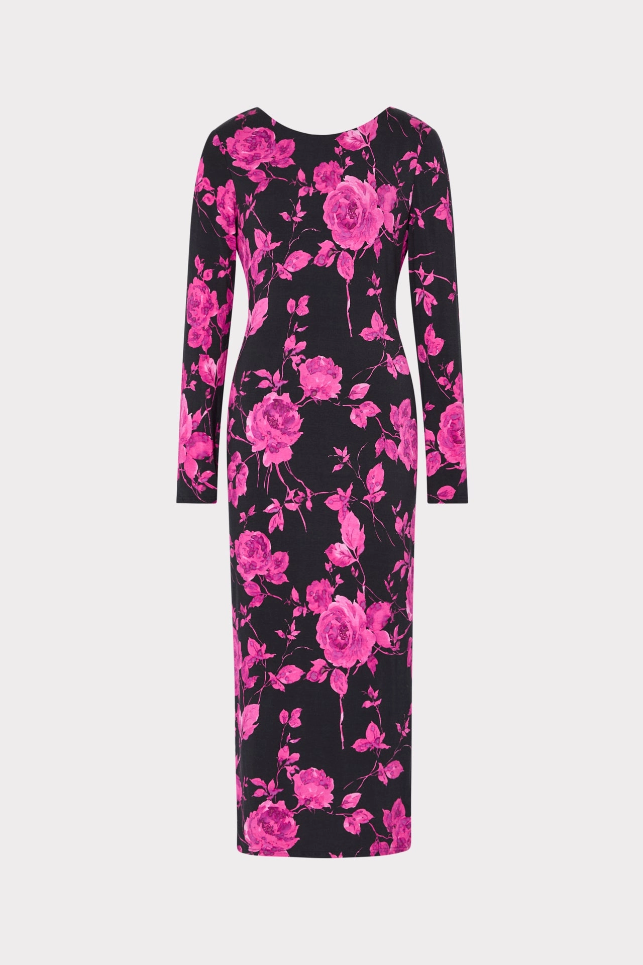 Amarilla Rose Jersey Midi Dress Fresh Look