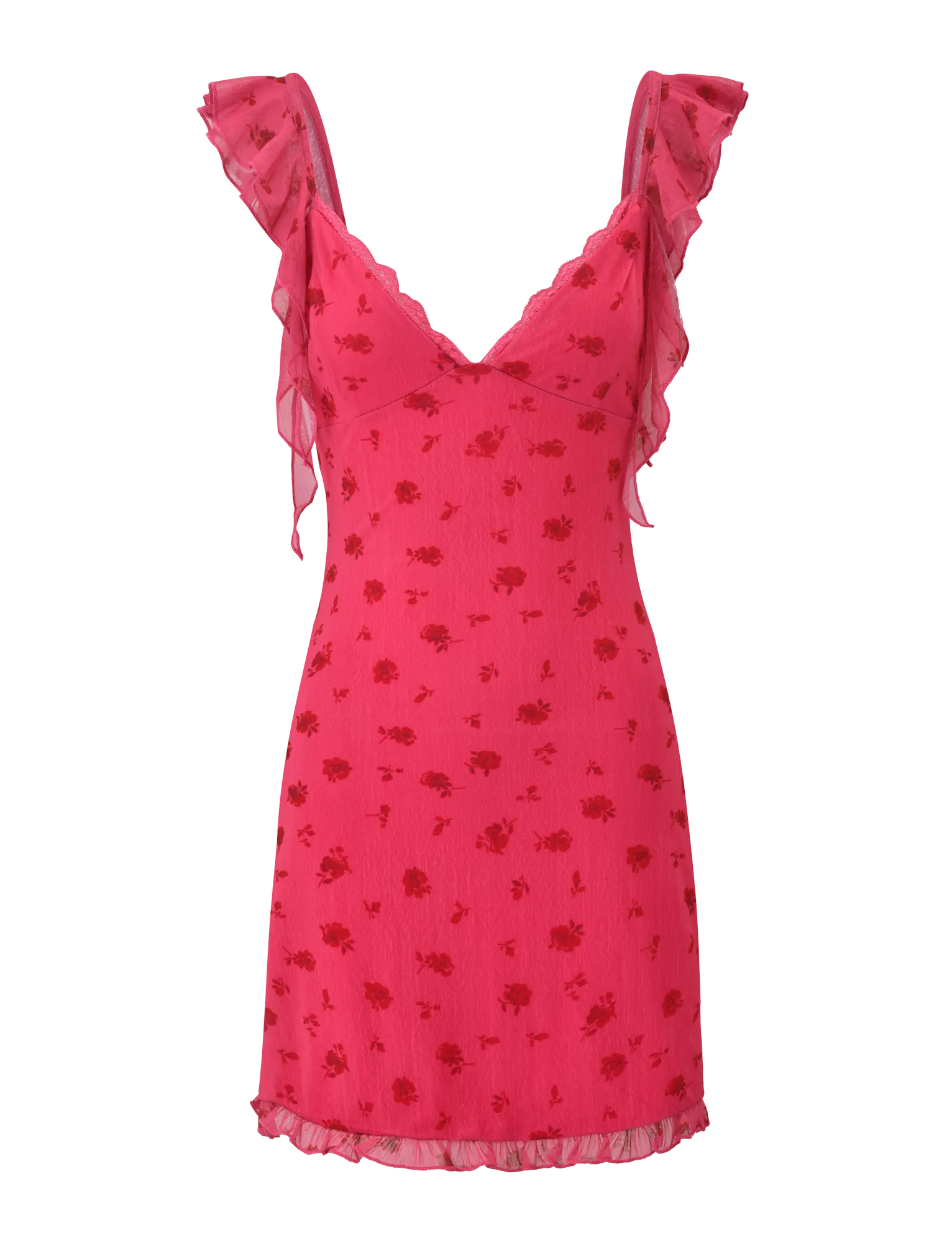 AMARIS MINI DRESS - DITSY FLORAL Nordic Calm