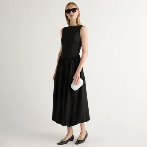 Ambretta Drop-Waist Bubble Dress Reversible-Style