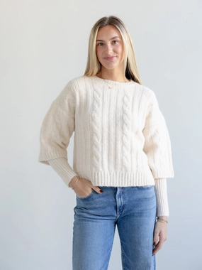 Loopwheel Construction Amelia Cable Knit