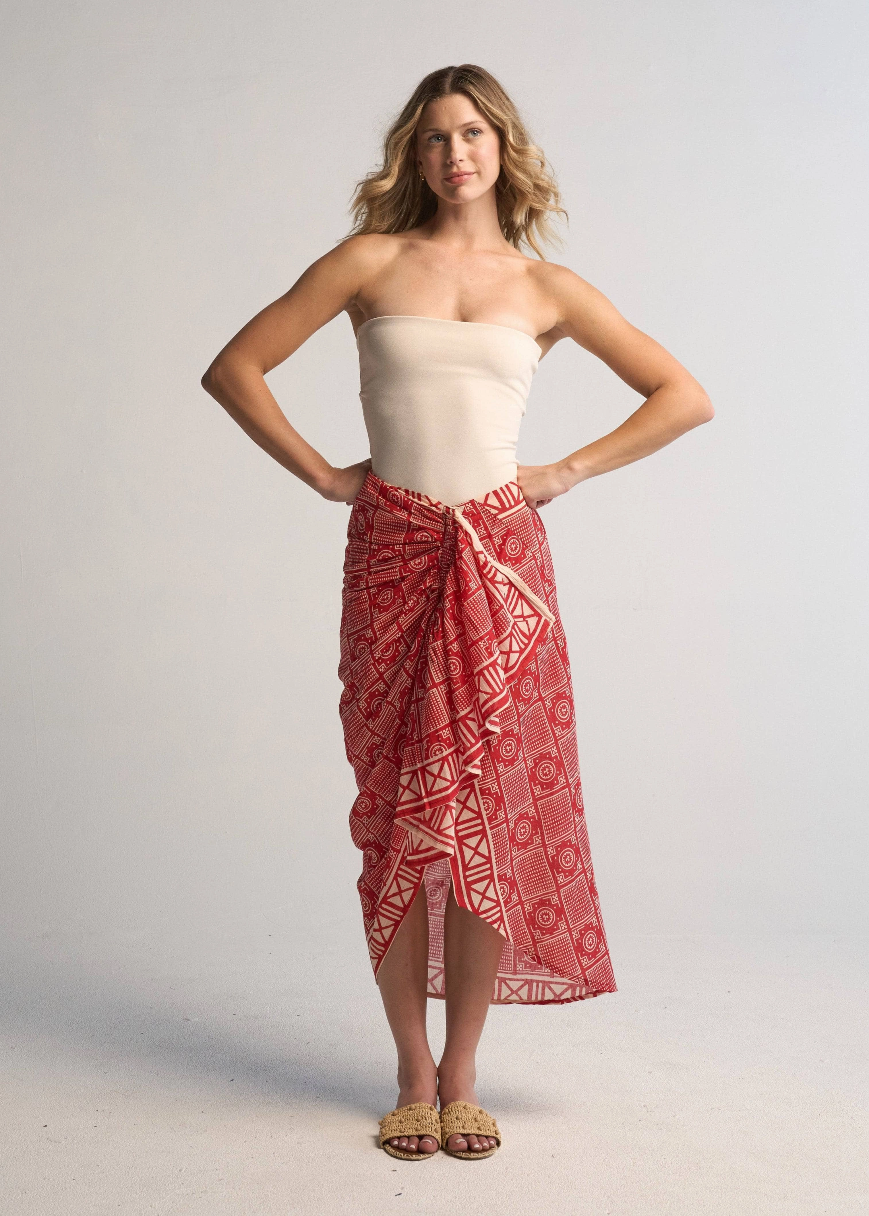 Flared hem Amelia Pareo Skirt