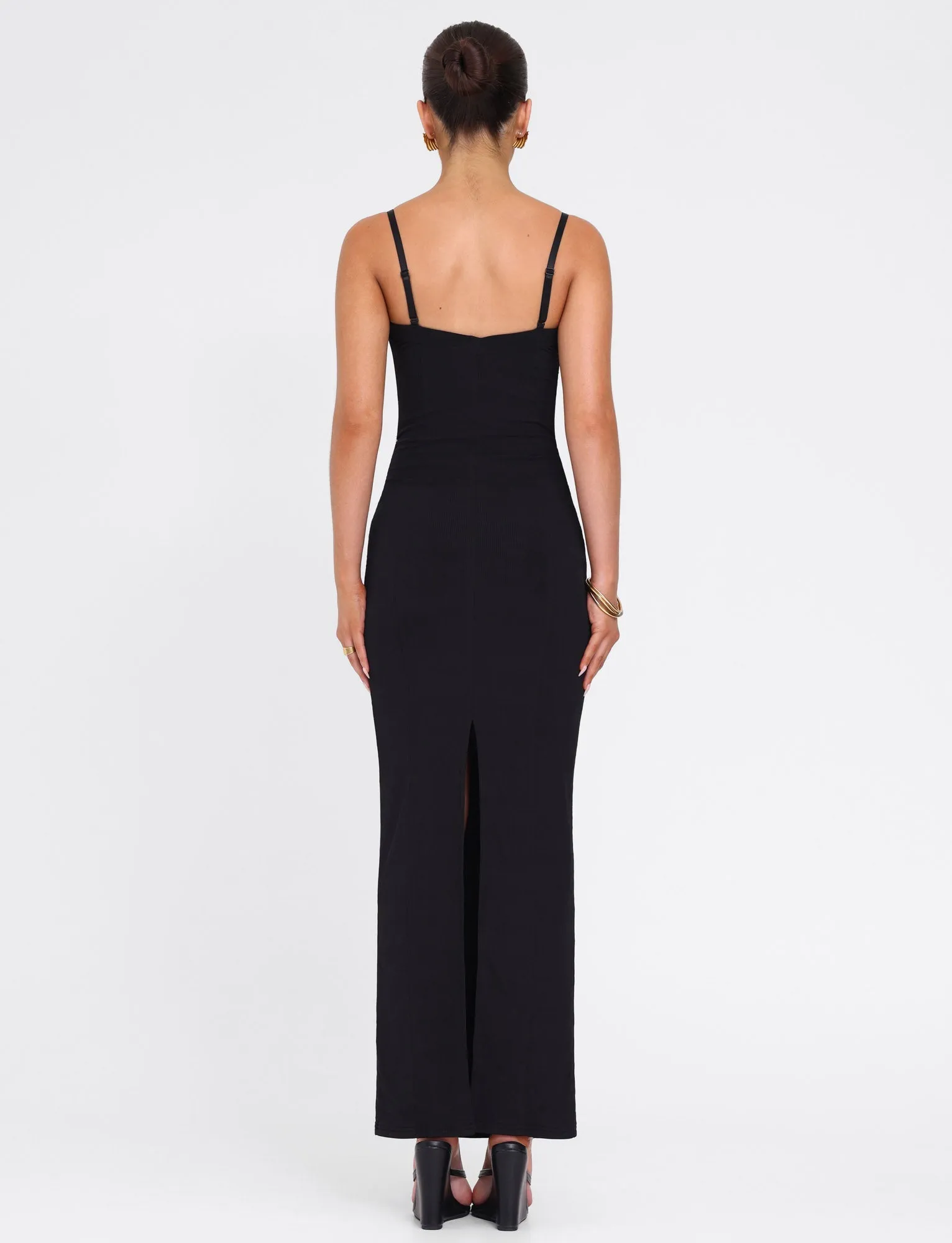 EcoFriendlyDye ALLURA MAXI DRESS - BLACK