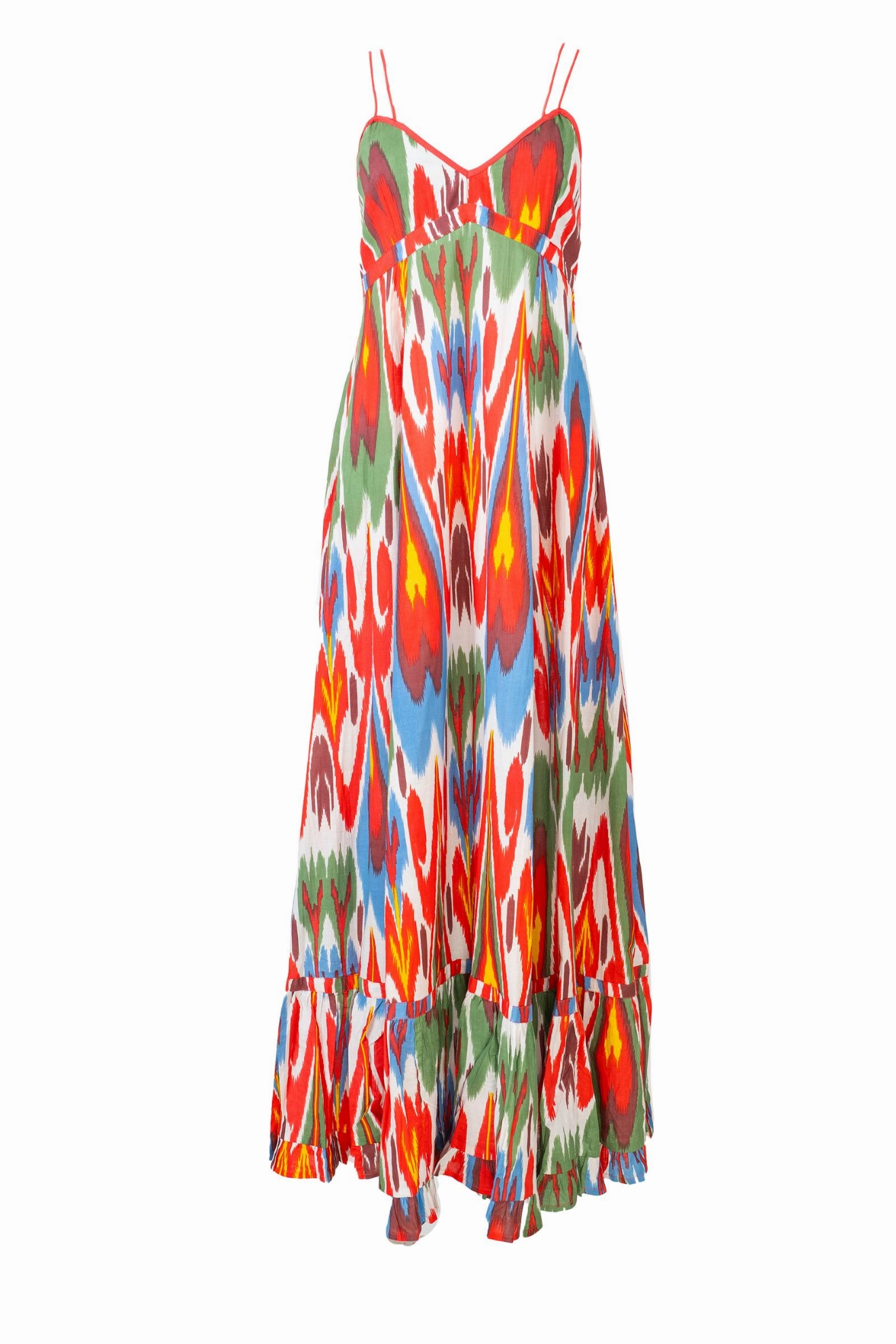 Amira Dress Red ContrastStitching Style Base