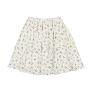 Analogie Linen Layered Skirt - Floral